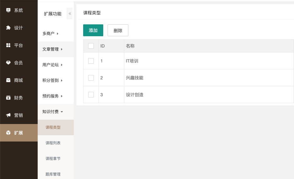 像素科技商城系统小程序新增知识付费功能